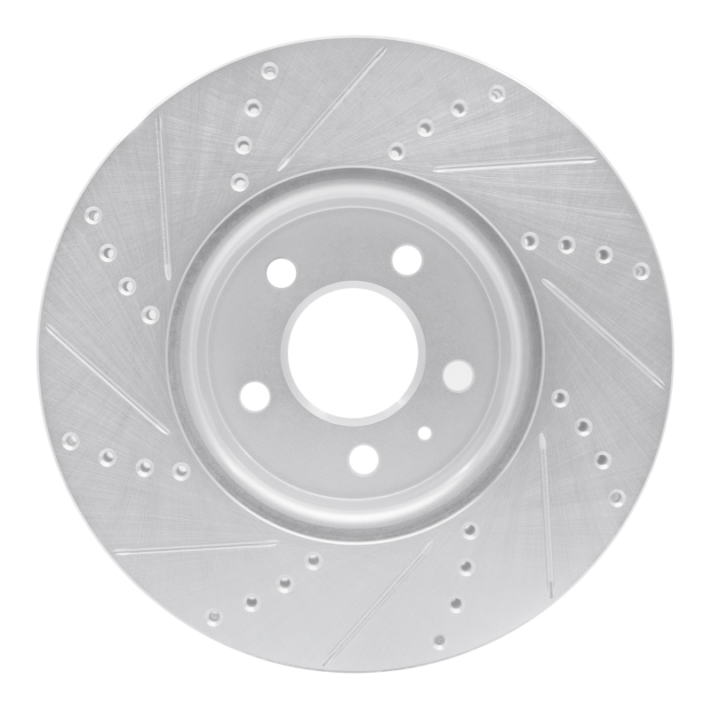 Picture of R1 08-25 Audi A4 (USA/Canada) Front Right Drilled & Slotted Silver Brake Rotor
