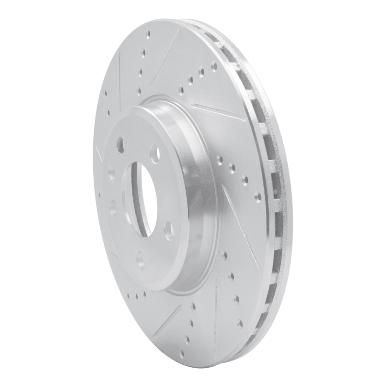 Picture of R1 08-25 Audi A4 Quattro Front Left Drilled & Slotted Silver Brake Rotor