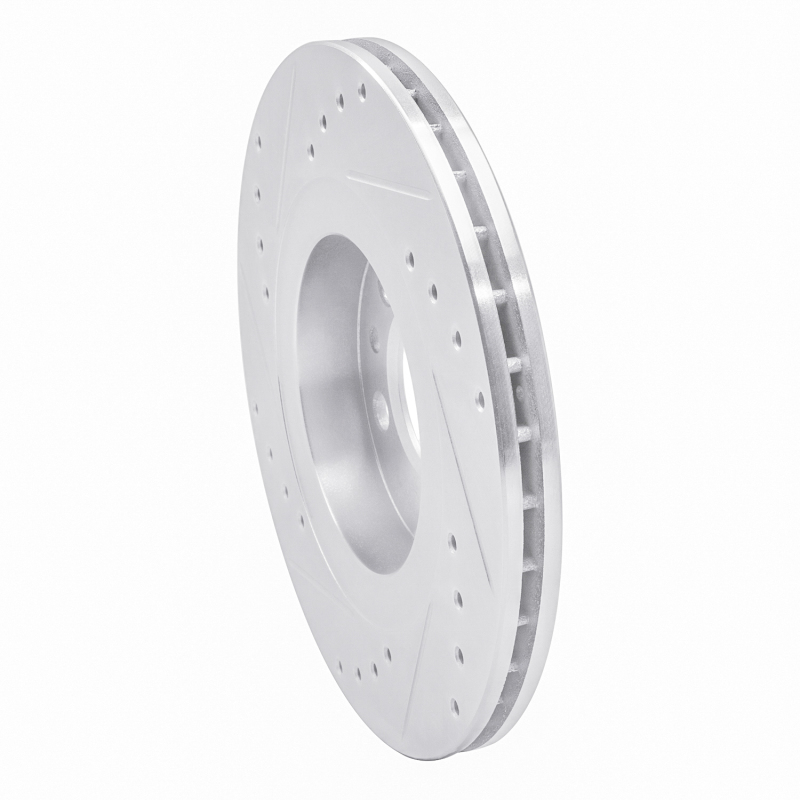 Picture of R1 98-15 Volkswagen Golf City (Canada) Front Right Drilled & Slotted Silver Brake Rotor