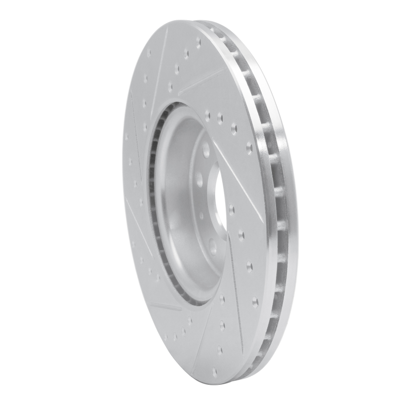 Picture of R1 05-25 Audi A3 Quattro Front Right Drilled & Slotted Silver Brake Rotor