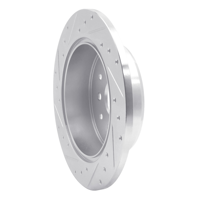 Picture of R1 98-10 Lexus IS300 Rear Right Drilled & Slotted Silver Brake Rotor
