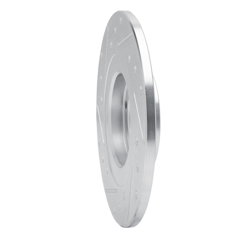 Picture of R1 81-84 Toyota Starlet Front Right Drilled & Slotted Silver Brake Rotor