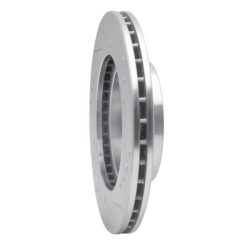 Picture of R1 93-02 Chevrolet Prizm Front Left Drilled & Slotted Silver Brake Rotor