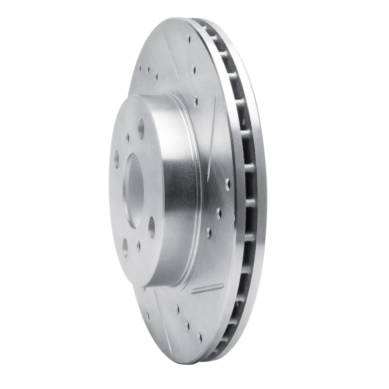 Picture of R1 93-02 Chevrolet Prizm Front Right Drilled & Slotted Silver Brake Rotor
