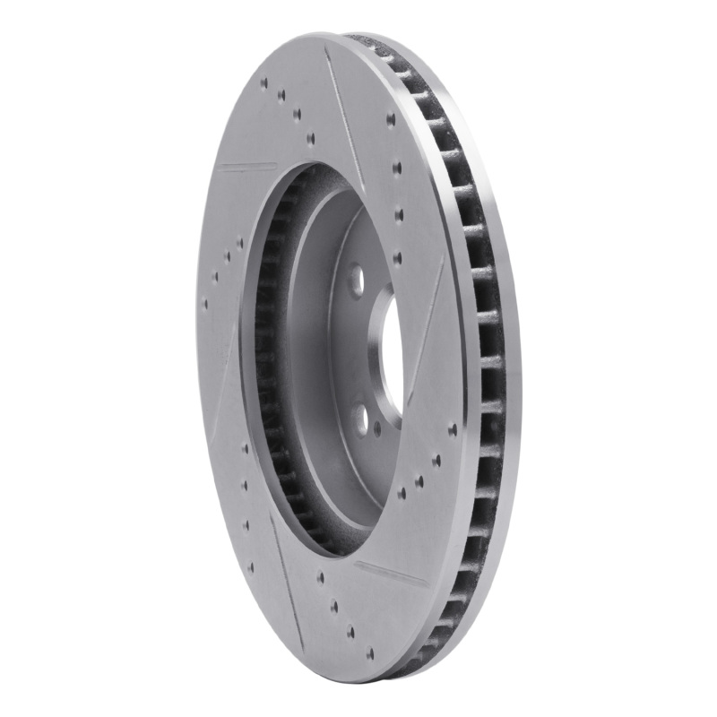 Picture of R1 02-15 Lexus IS250 Front Left Drilled & Slotted Silver Brake Rotor
