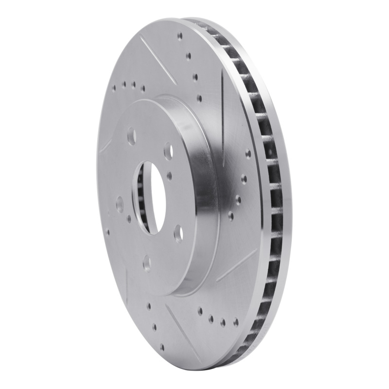 Picture of R1 02-15 Lexus IS250 Front Right Drilled & Slotted Silver Brake Rotor