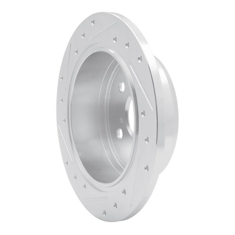Picture of R1 02-08 Lexus ES330 Rear Right Drilled & Slotted Silver Brake Rotor