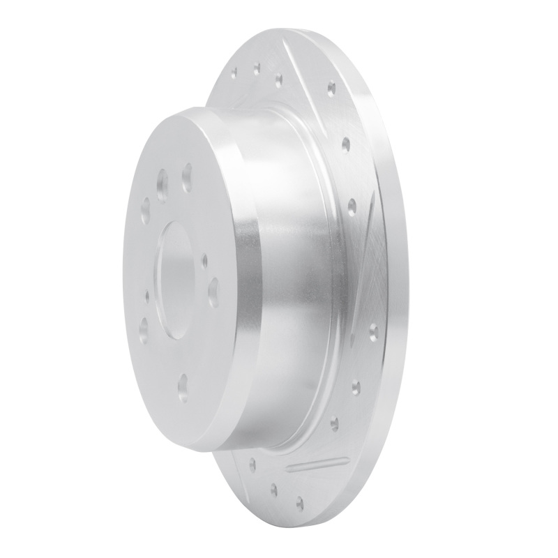 Picture of R1 02-08 Lexus ES330 Rear Right Drilled & Slotted Silver Brake Rotor