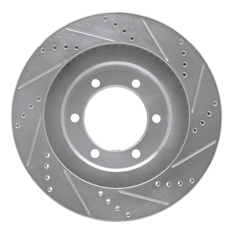 Picture of R1 03-09 Lexus GX470 Front Left Drilled & Slotted Silver Brake Rotor