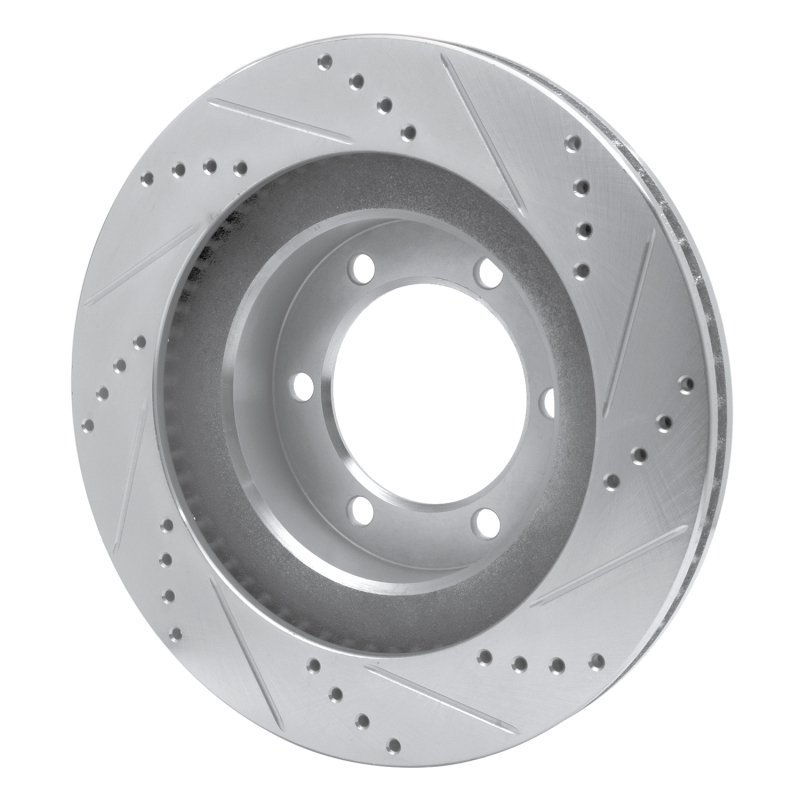 Picture of R1 03-09 Lexus GX470 Front Left Drilled & Slotted Silver Brake Rotor