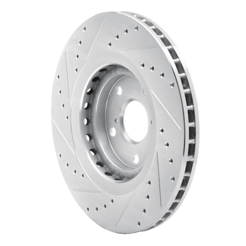 Picture of R1 08-21 Lexus NX200T Front Right Drilled & Slotted Silver Brake Rotor