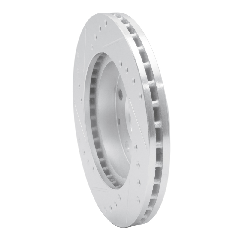 Picture of R1 93-03 Ford Probe Front Right Drilled & Slotted Silver Brake Rotor