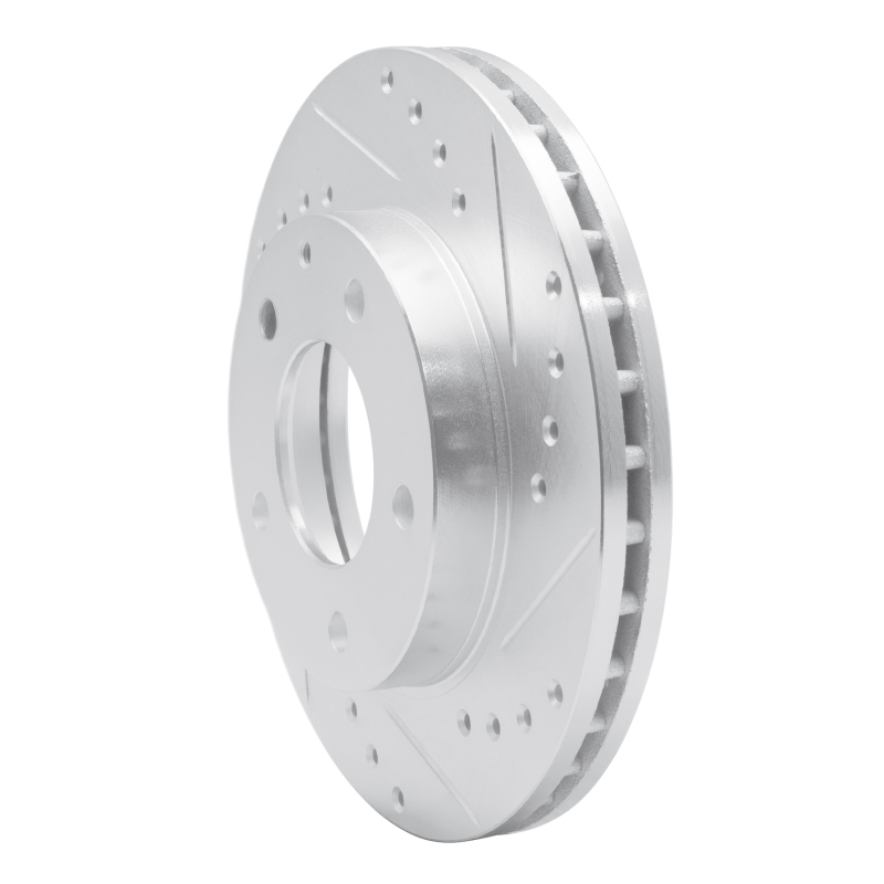 Picture of R1 93-03 Ford Probe Front Right Drilled & Slotted Silver Brake Rotor