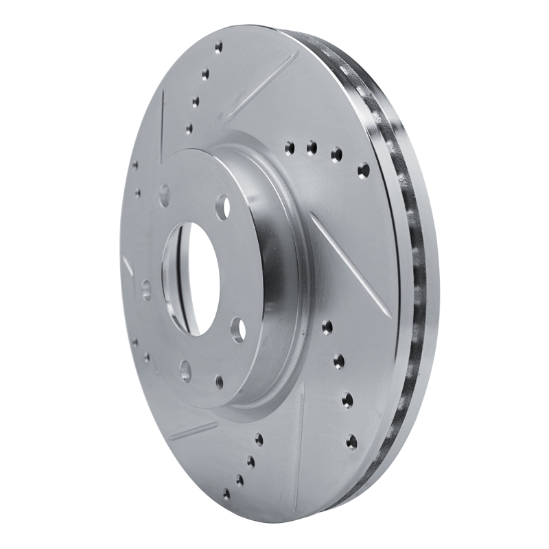 Picture of R1 13-19 Mazda 6 Front Left Drilled & Slotted Silver Brake Rotor