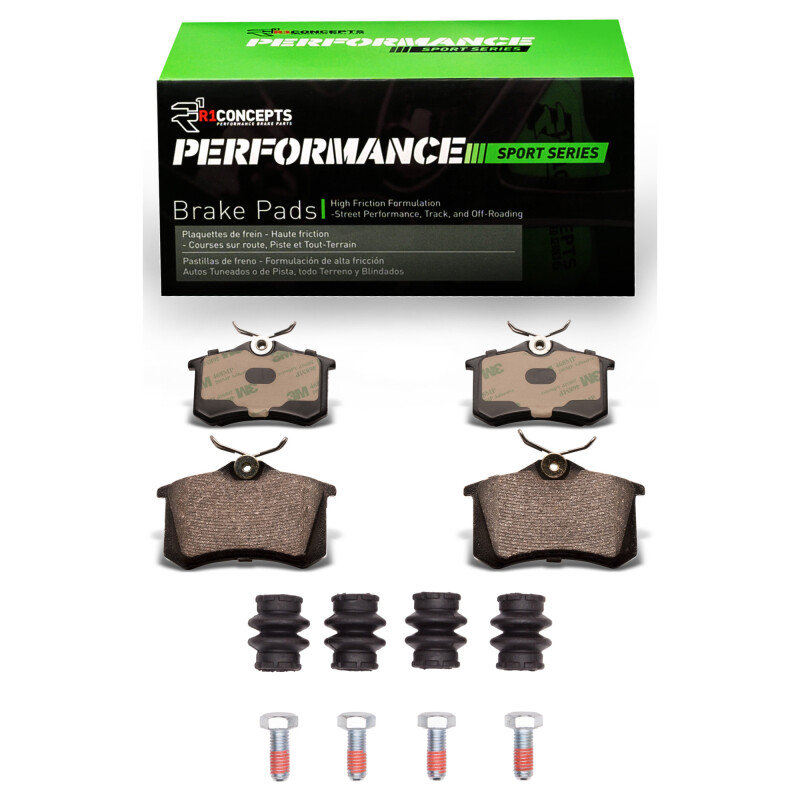 Picture of R1 97-08 Audi A4 (Mexico) Rear Performance Sport Pads & Hardware Kit