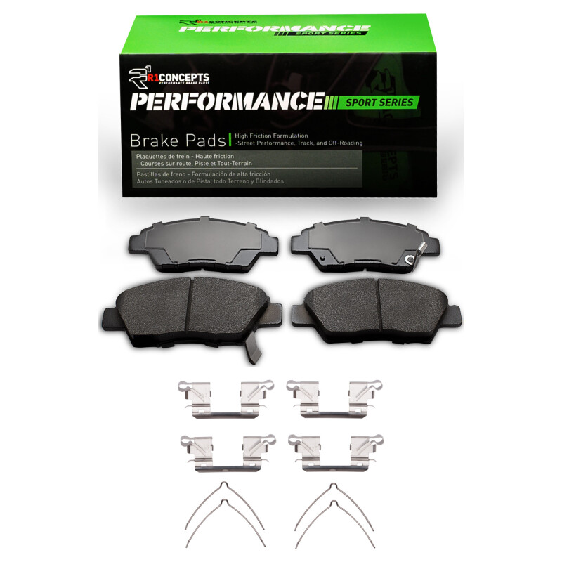 Picture of R1 09-20 Honda Fit (Mexico) Front Performance Sport Pads & Hardware Kit