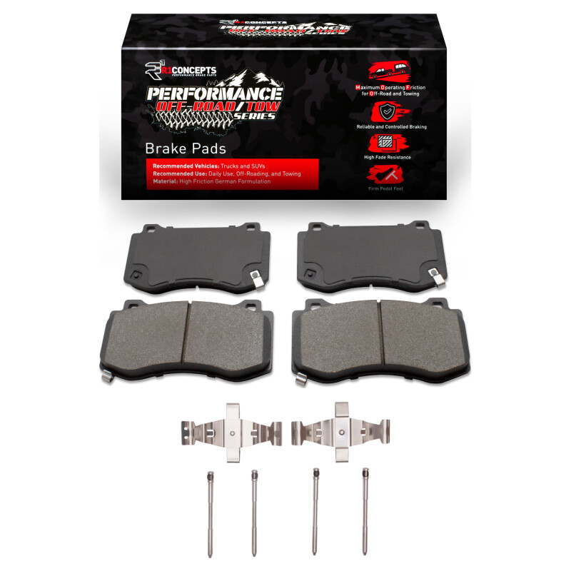 Picture of R1 05-23 Chrysler 300 Front Performance Off-Road/Tow Brake Pads & Hardware Kit