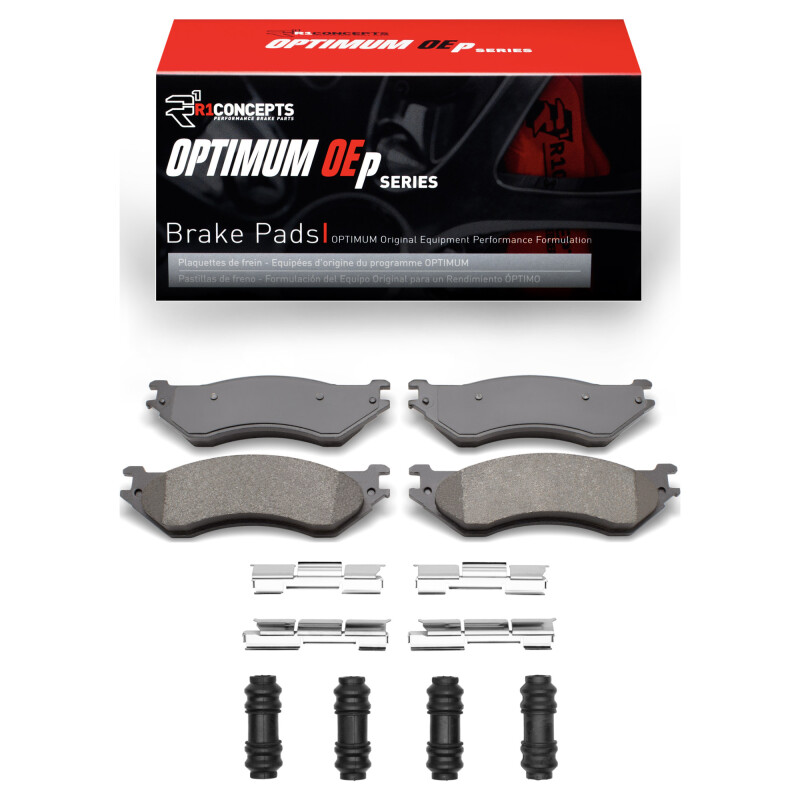 Picture of R1 00-08 Dodge Ram 4000 (Mexico) Rear Optimum OE Pads & Hardware Kit