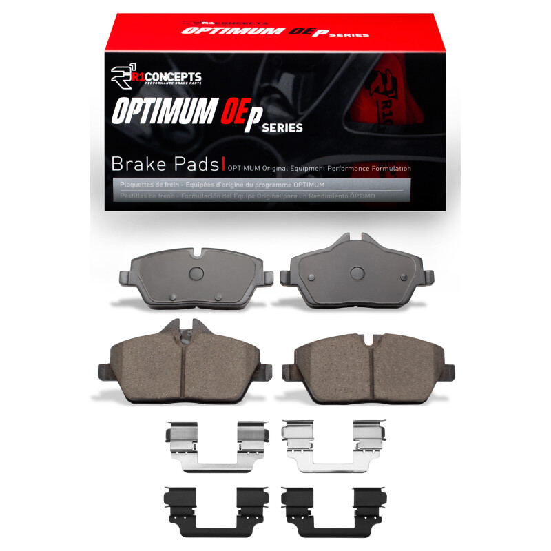 Picture of R1 20-24 Mini Countryman And Paceman) Front Optimum OE Brake Pads and Hardware Kit