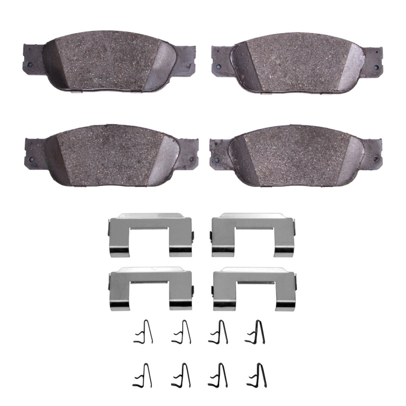 Picture of R1 00-06 Lincoln Ls Front Euro Ceramic Brake Pads and Hardware Kit