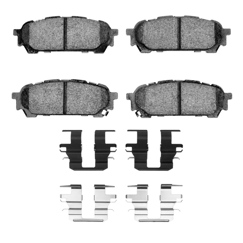 Picture of R1 03-08 Subaru Forester Rear Euro Ceramic Brake Pads and Hardware Kit