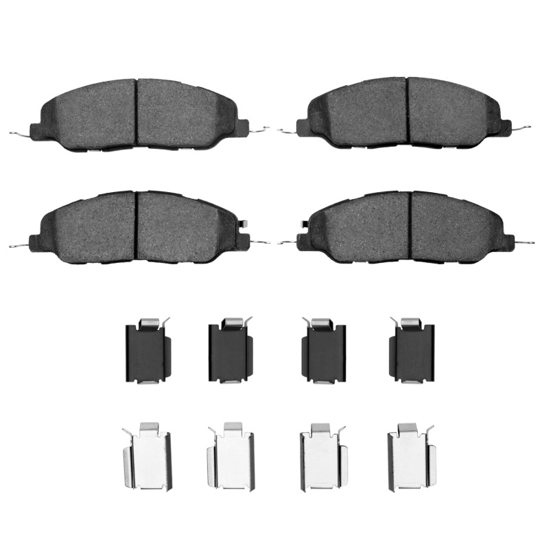 Picture of R1 05-14 Ford Mustang Front Euro Ceramic Brake Pads and Hardware Kit