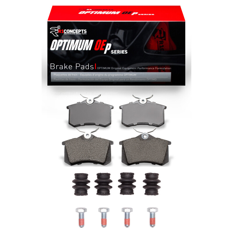 Picture of R1 97-08 Audi A4 (Mexico) Rear Optimum OE Pads & Hardware Kit