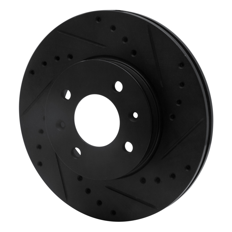 Picture of R1 06-12 Dodge Attitude (Mexico) Front Right Drilled & Slotted Black Brake Rotor