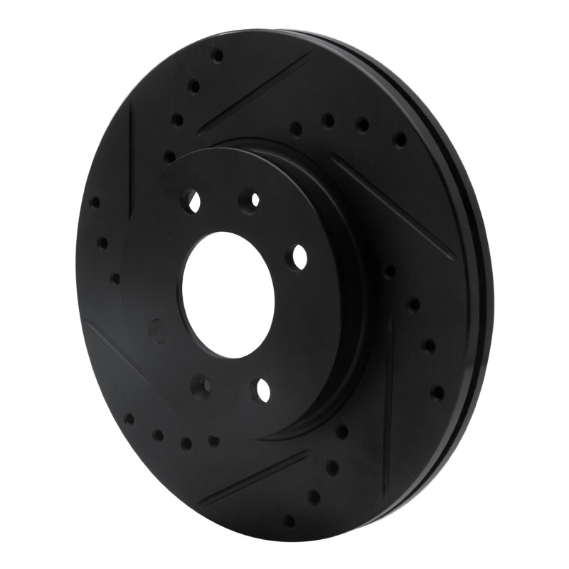 Picture of R1 12-25 Dodge Attitude (Mexico) Front Left Drilled & Slotted Black Brake Rotor