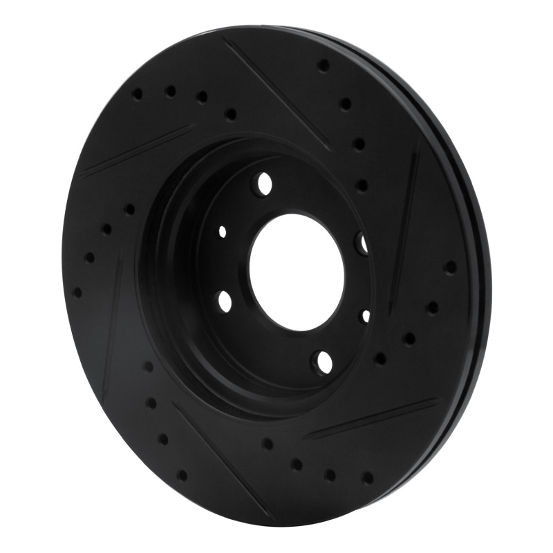 Picture of R1 12-25 Dodge Attitude (Mexico) Front Left Drilled & Slotted Black Brake Rotor