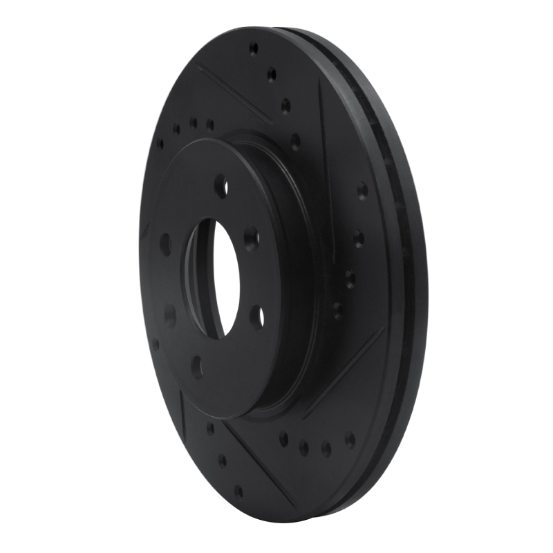 Picture of R1 12-25 Dodge Attitude (Mexico) Front Right Drilled & Slotted Black Brake Rotor
