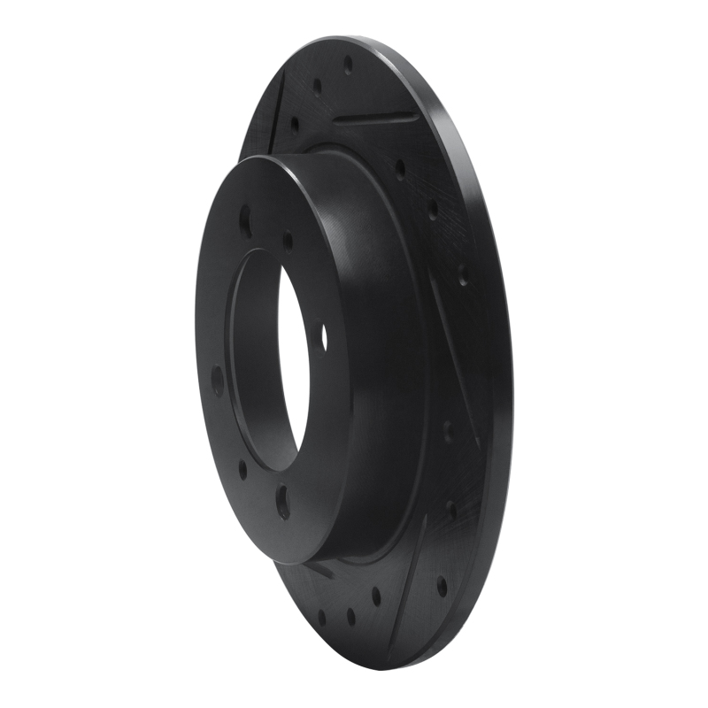 Picture of R1 00-07 Mitsubishi SPace STAR (Mexico) Rear Left Drilled & Slotted Black Brake Rotor