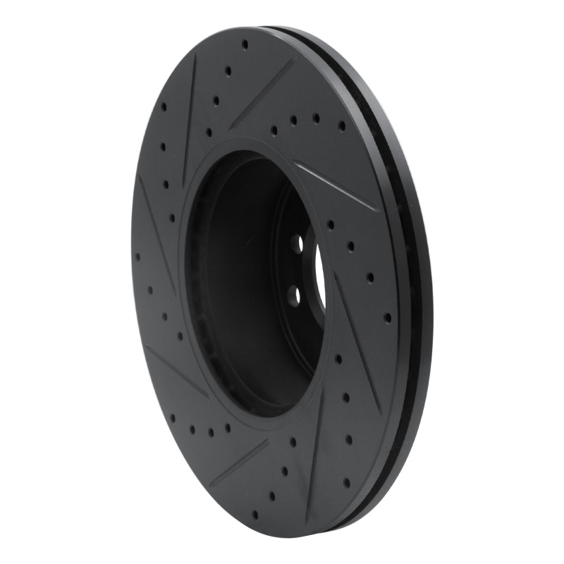 Picture of R1 07-21 BMW 220i (Mexico) Front Right Drilled & Slotted Black Brake Rotor