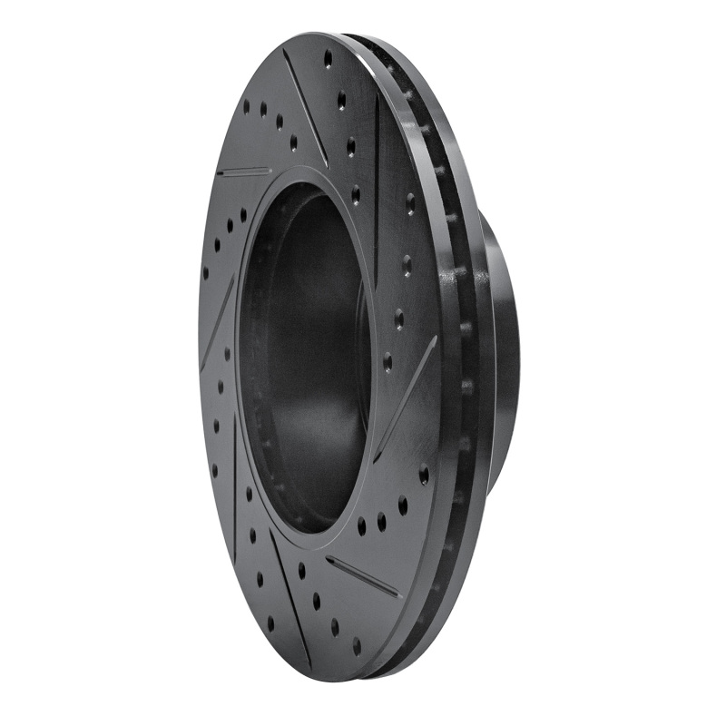 Picture of R1 06-13 BMW 125i (Mexico) Front Left Drilled & Slotted Black Brake Rotor