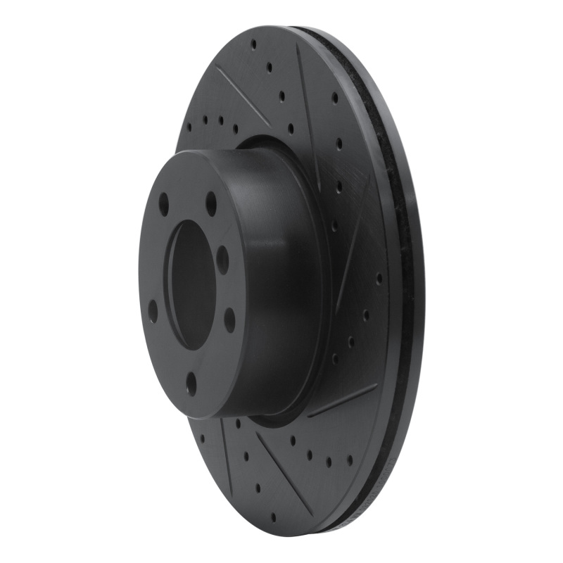 Picture of R1 07-21 BMW 220i (Mexico) Front Right Drilled & Slotted Black Brake Rotor