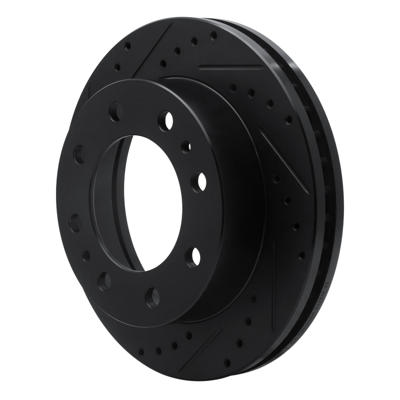 Picture of R1 85-89 Chevrolet P30 Front Left Drilled & Slotted Black Brake Rotor