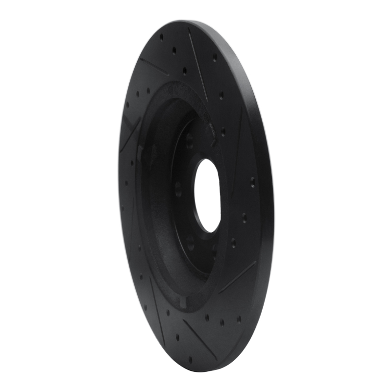 Picture of R1 11-15 VPG MV-1 Rear Left Drilled & Slotted Black Brake Rotor
