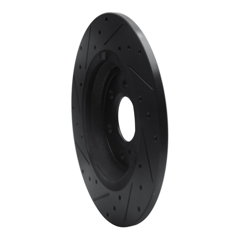 Picture of R1 11-15 VPG MV-1 Rear Right Drilled & Slotted Black Brake Rotor