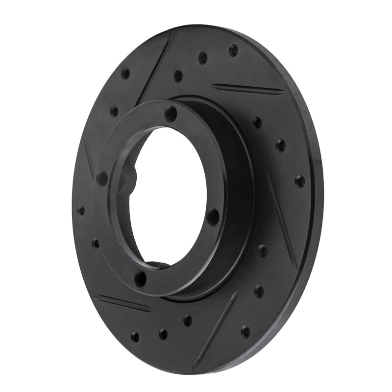 Picture of R1 85-94 Chevrolet Sprint Front Left Drilled & Slotted Black Brake Rotor