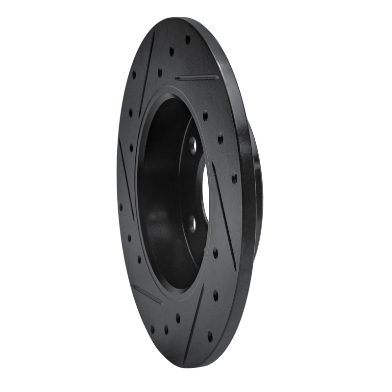 Picture of R1 02-08 Chevrolet ASTRA (Mexico) Rear Right Drilled & Slotted Black Brake Rotor