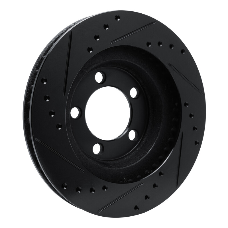 Picture of R1 67-67 Ford Galaxie Front Right Drilled & Slotted Black Brake Rotor