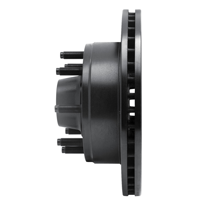 Picture of R1 80-85 Ford F-250 2WD (Excl Super Duty) Front Left Drilled & Slotted Black Brake Rotor