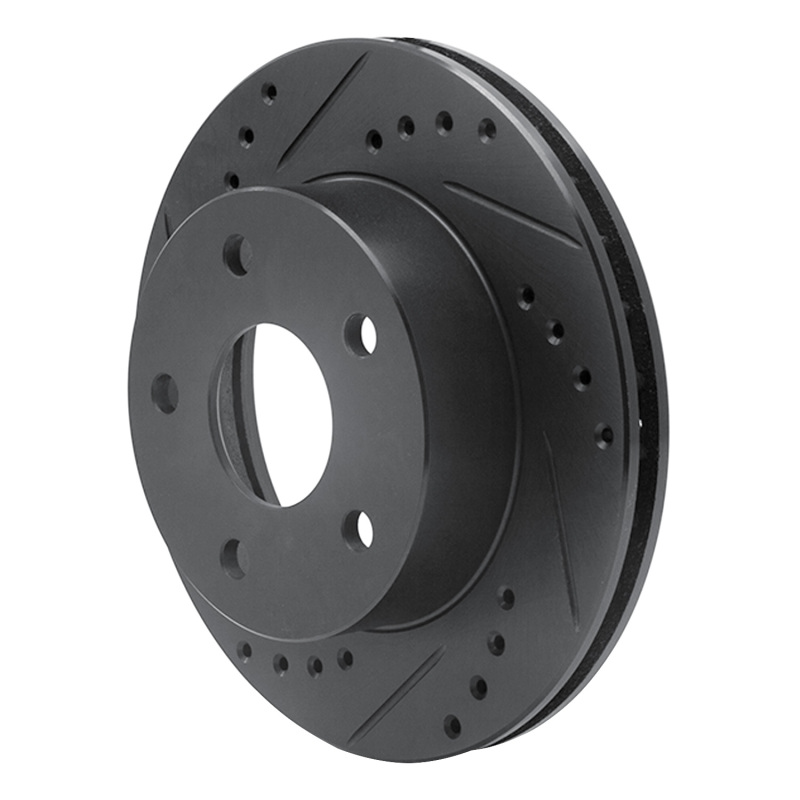 Picture of R1 90-97 Ford AEROSTAR Right Front Drilled & Slotted Black Brake Rotor