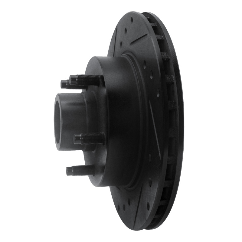 Picture of R1 91-94 Ford Explorer Front Left Drilled & Slotted Black Brake Rotor