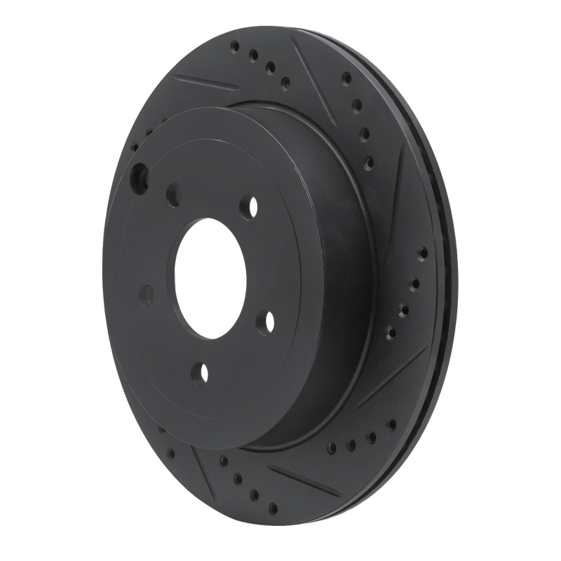 Picture of R1 95-97 Ford Ranger (USA/Canada) Front Right Drilled & Slotted Black Brake Rotor