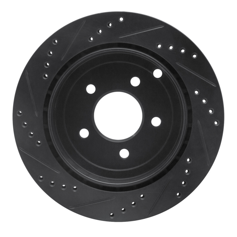 Picture of R1 95-97 Ford Ranger (USA/Canada) Front Right Drilled & Slotted Black Brake Rotor