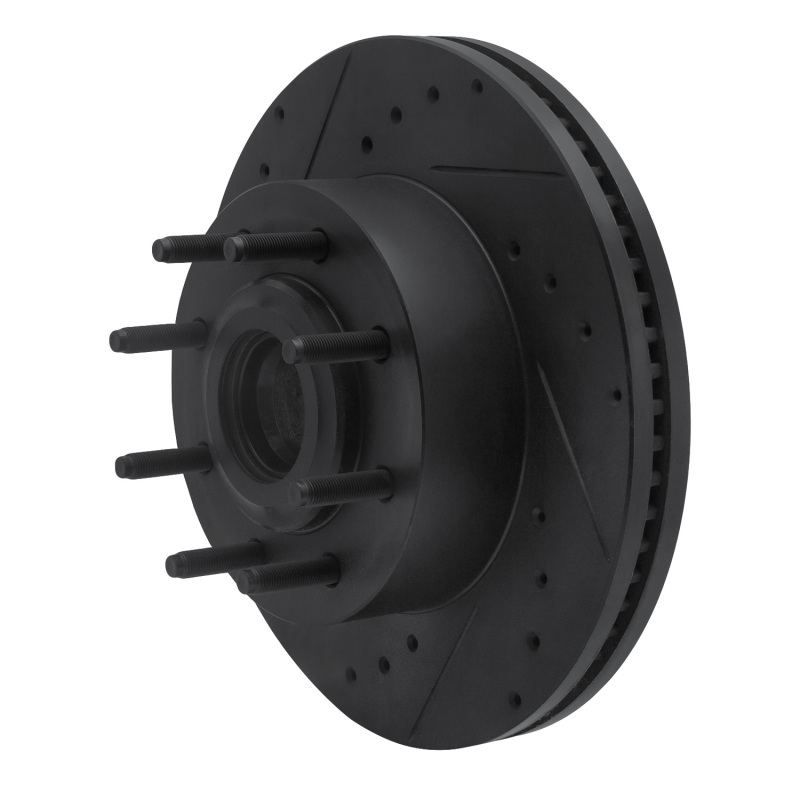 Picture of R1 11-25 Ford F-250 2WD (Super Duty) Front Left Drilled & Slotted Black Brake Rotor