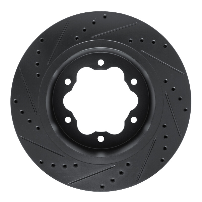 Picture of R1 20-25 Ford Transit-350 HD/DRW Rear Right Drilled & Slotted Black Brake Rotor