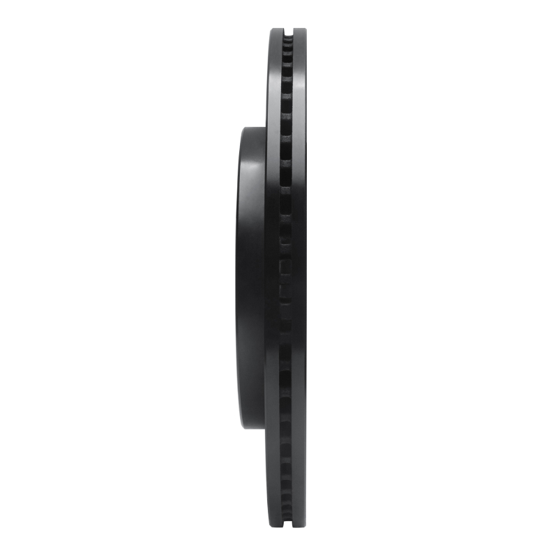 Picture of R1 21-25 Ford F-150 4WD Rear Left Drilled & Slotted Black Brake Rotor