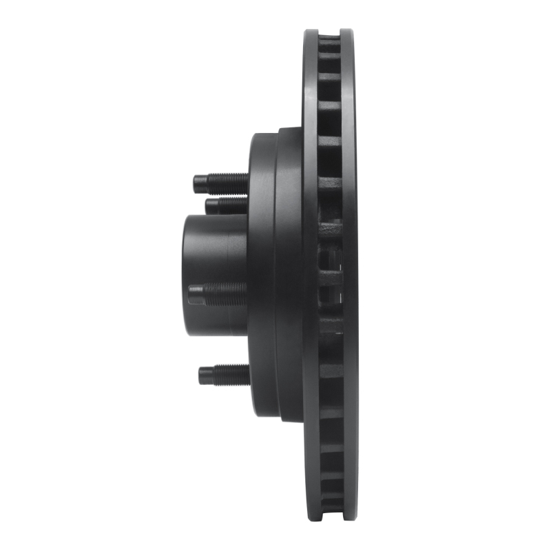 Picture of R1 84-87 Lincoln CONTINENTAL Front Right Drilled & Slotted Black Brake Rotor
